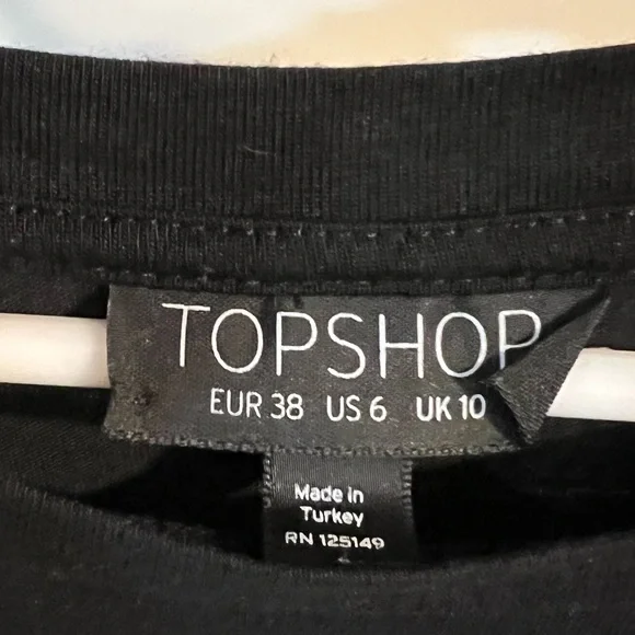 Topshop Hook Front Tee - Picture 6 of 7